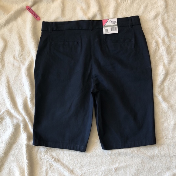 Izod adjust waist navy shorts - Picture 6 of 8